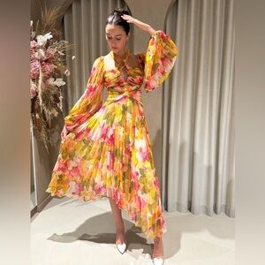 Acler Camelia Posy Midi dress